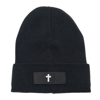 Kreuz Beanie (dünne Mütze) Variante, Mountain Movers christliches Design