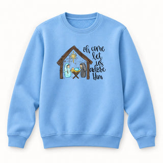 Adore Christmas Sweatshirt Babyblau