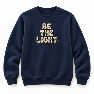 Be the Light letters Sweatshirt Navy