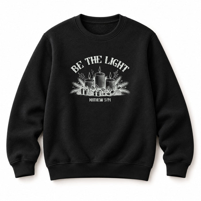 Be the Light Matthew 5:14 Christmas Sweatshirt