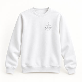 Bei Gott ist kein Ding unmöglich Christmas Sweatshirt Weiß