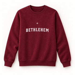 Bethlehem Christmas Sweatshirt Burgunder