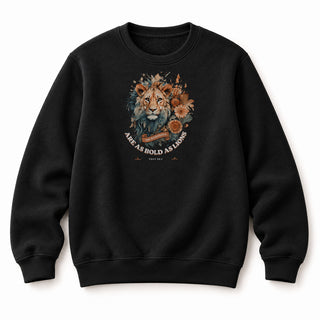 Bold as Lions Sweatshirt Frontprint Schwarz