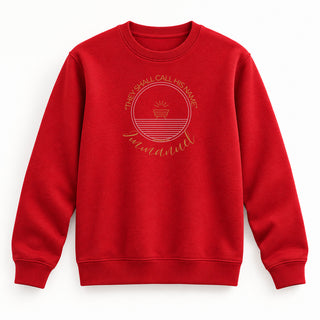 Call his name Immanuel Christmas Sweatshirt Rot