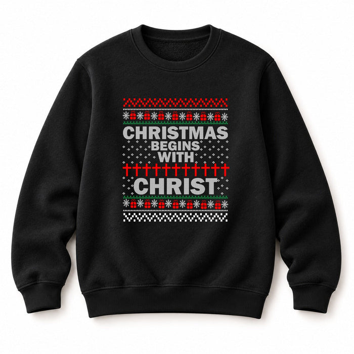 Christmas begins with Sweatshirt