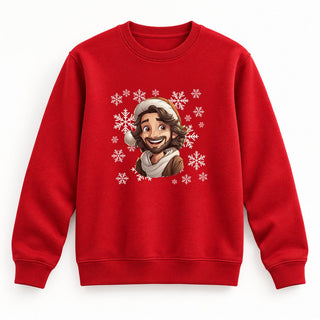 Christmas Jesus Sweatshirt Rot