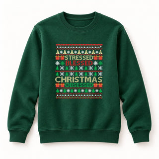 Christmas Obsessed Sweatshirt Grün