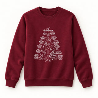 Christmas Prayers Sweatshirt Burgunder