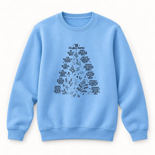 Christmas Prayers Sweatshirt Babyblau