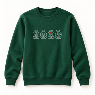Dance like Frosty Christmas Sweatshirt Grün