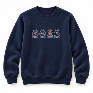 Dance like Frosty Christmas Sweatshirt Navy