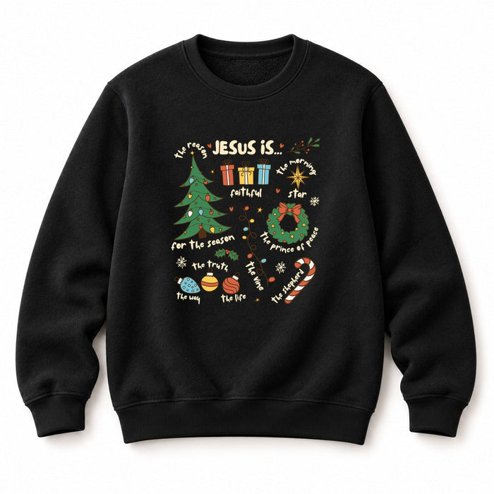 Jesus is Christmas colored Sweatshirt