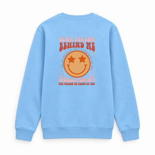Dear Person Smile Christmas Sweatshirt (Back) Babyblau