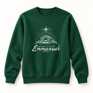 Emmanuel Matthew 1,23 Christmas Sweatshirt Grün
