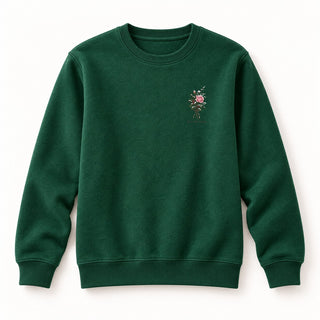 Es ist ein Ros entsprungen Christmas Sweatshirt Grün