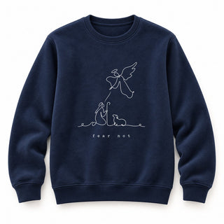 Fear Not Christmas Sweatshirt Navy