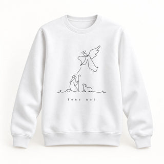 Fear Not Christmas Sweatshirt Weiß