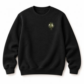 Friede auf Erden Aquarell Christmas Sweatshirt Schwarz