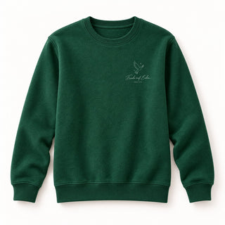 Friede auf Erden Christmas Sweatshirt Grün