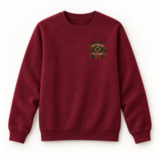 Frohe Weihnacht Jesus ist geboren Christmas Sweatshirt Burgunder
