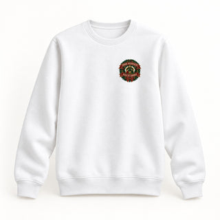 Frohe Weihnacht Jesus ist geboren Christmas Sweatshirt Weiß