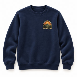 Go Tell It on the Mountain Christmas Sweatshirt Navy