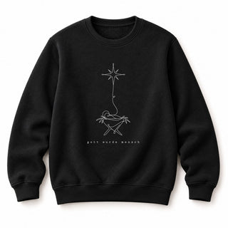 Gott wurde Mensch Christmas Sweatshirt Schwarz