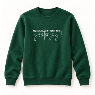Greater Joy Christmas Sweatshirt Grün