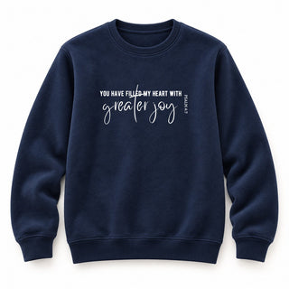 Greater Joy Christmas Sweatshirt Navy
