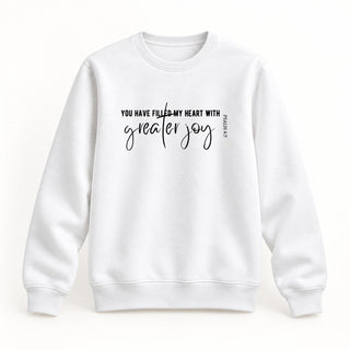 Greater Joy Christmas Sweatshirt Weiß