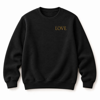 Golden Love Sweatshirt Schwarz