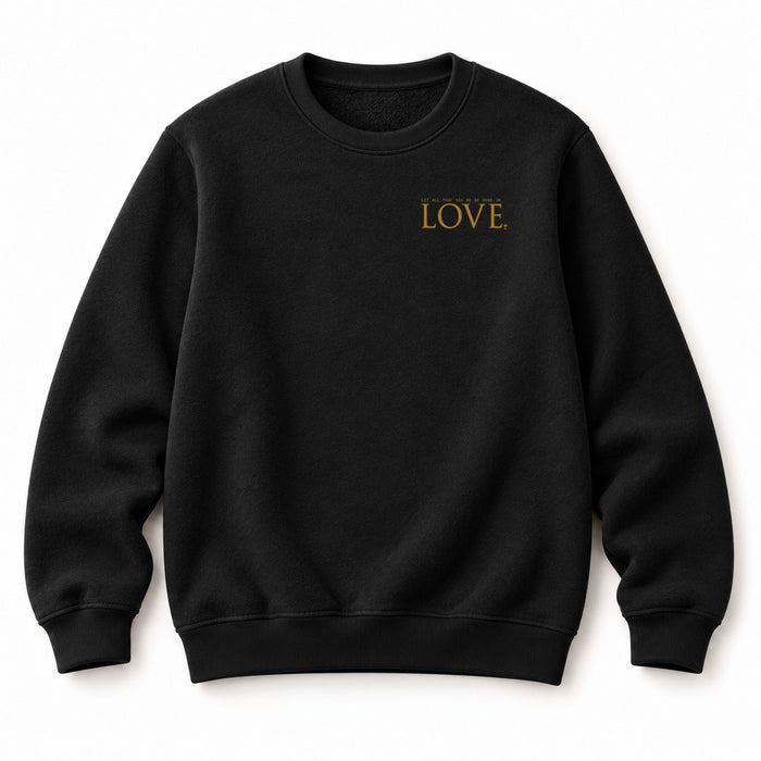 Gouden liefdesweater