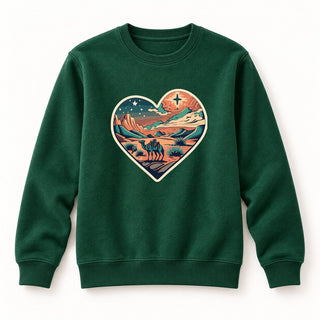 Holy Night Christmas Sweatshirt Grün