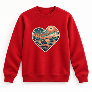 Holy Night Christmas Sweatshirt Rot