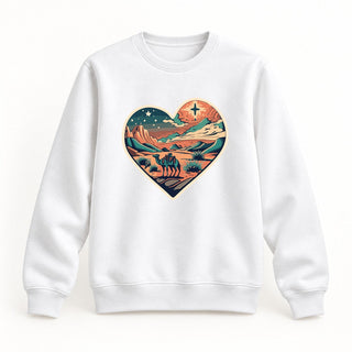 Holy Night Christmas Sweatshirt Weiß
