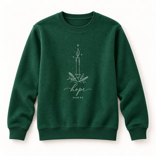 Hope Isaiah 9:6 Christmas Sweatshirt Grün