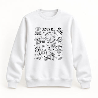 Jesus is Christmas Sweatshirt Weiß