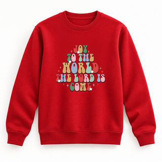 Joy to the World Christmas Sweatshirt Rot