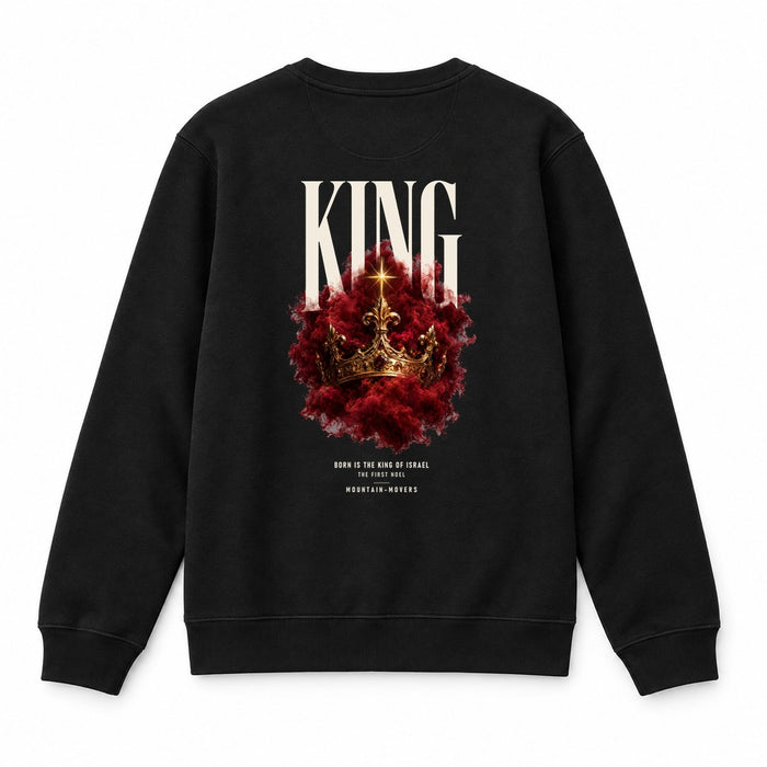 King Born Is the King of Israel Christmas Sweatshirt Backprint
