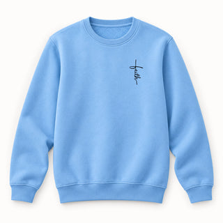 Little Faith Sweatshirt Babyblau