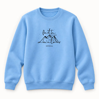 Move Mountains Sweatshirt Babyblau