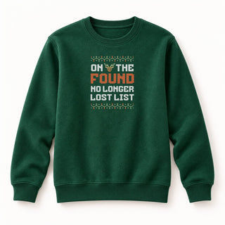 Found no longer lost Christmas Sweatshirt Grün