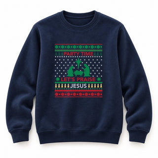 Partytime Christmas Sweatshirt Navy