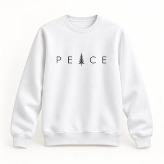 Peace Christmas Sweatshirt Weiß