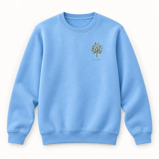 Prince of Peace Watercolor Christmas Sweatshirt Babyblau