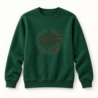 Reason for the Season Little Christmas Sweatshirt Grün