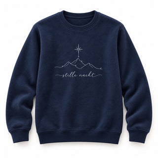 Stille Nacht Christmas Sweatshirt Navy