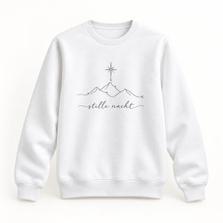 Stille Nacht Christmas Sweatshirt Weiß