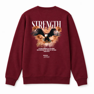 Strength Streetwear Sweatshirt BackPrint Burgunder