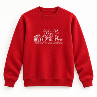 Thrill of Hope Christmas Sweatshirt Rot